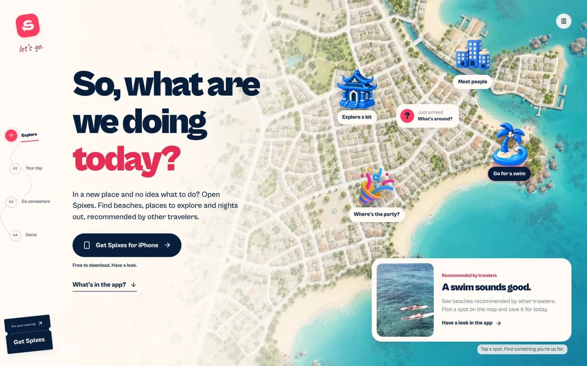 Site We Are Spixes : carte illustrée et découverte de voyages.